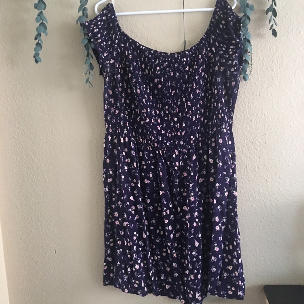 Mossimo | Floral smocked off shoulder dress